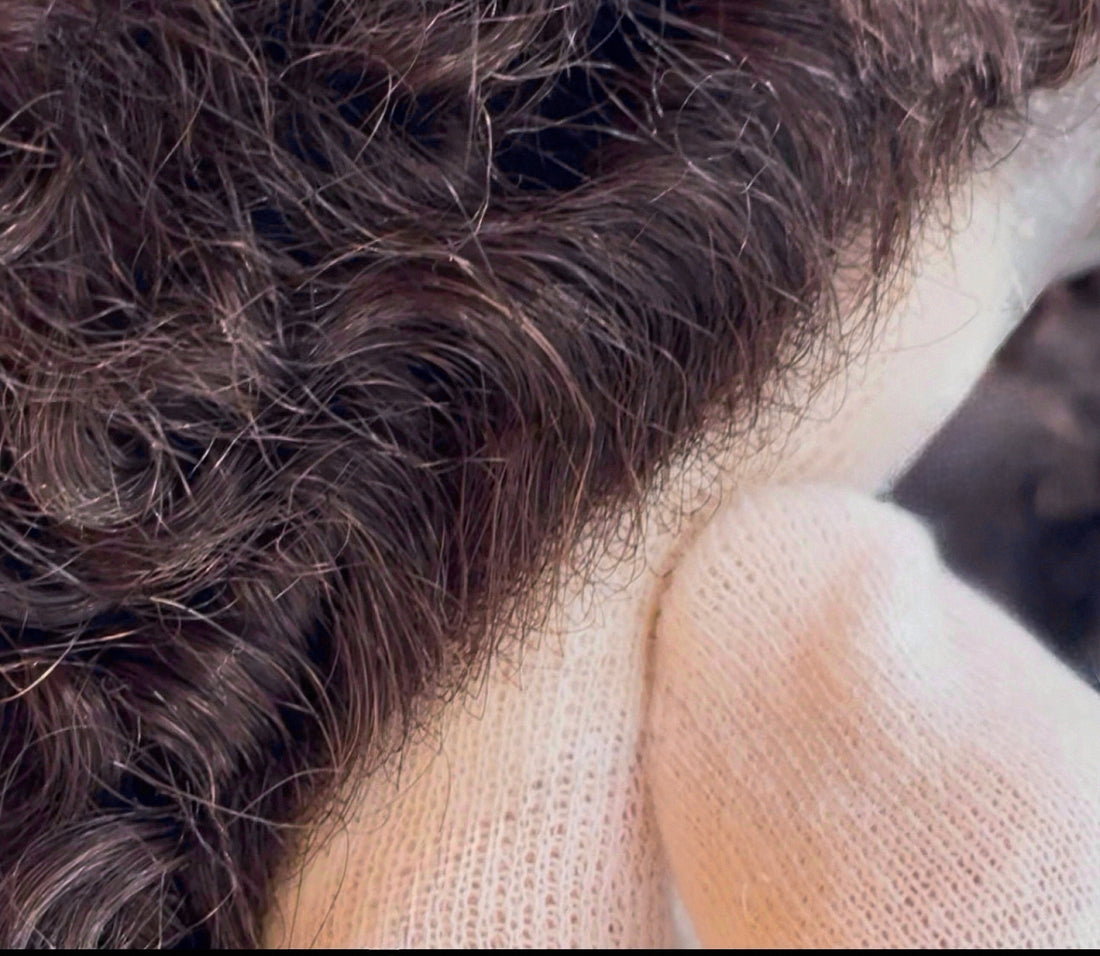 Hair system for men natural hairline close-up